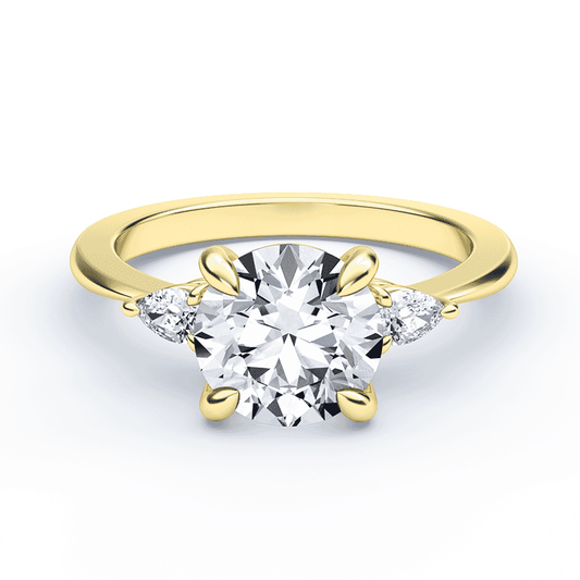 Three Stone Lab Grown Engagement Rings | Plum Diamonds